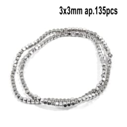 AAA Rhodium Hematite Loose Beads Charms Heart Star Tube Faceted Irregular Geometric Shape Beads For Jewelry Making Wholesale