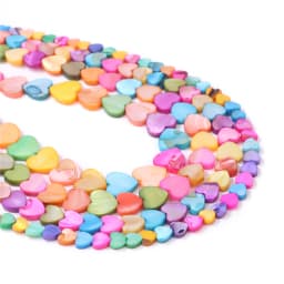 Wholesale Love Heart Star Shell Beads Natural Mother of Pearl Loose Beads for Jewelry Making DIY Charm Bracelet Necklace Earring
