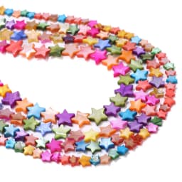 Wholesale Love Heart Star Shell Beads Natural Mother of Pearl Loose Beads for Jewelry Making DIY Charm Bracelet Necklace Earring