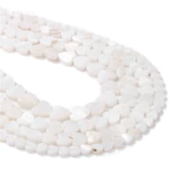 Wholesale Love Heart Star Shell Beads Natural Mother of Pearl Loose Beads for Jewelry Making DIY Charm Bracelet Necklace Earring