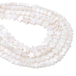 Wholesale Love Heart Star Shell Beads Natural Mother of Pearl Loose Beads for Jewelry Making DIY Charm Bracelet Necklace Earring