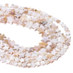 Wholesale Love Heart Star Shell Beads Natural Mother of Pearl Loose Beads for Jewelry Making DIY Charm Bracelet Necklace Earring