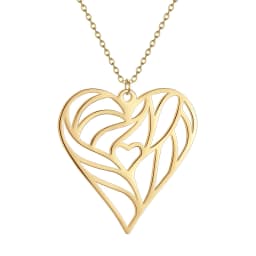 Stainless Steel Heart of Etheria Necklace She-ra Cosplay Pendant She-ra's Safe Heart Necklace for Men and Women Vintage Jewelry