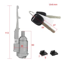 Ignition Switch Lock Cylinder 2 Keys for Honda Accord Civic CR-V Element Odyssey Pilot Acura MDX RDX TL TSX ZDX 06351-TE0-A11