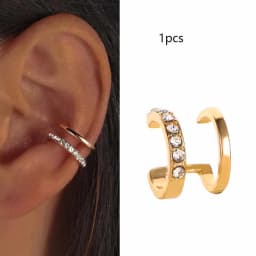 Fashion Simple Design Gold Color Clip Earrings for Women Non-Piercing Puck Rock Fake Cartilage Ear Cuff 2022 Trendy Jewerly