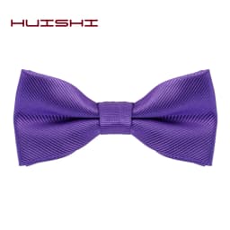 HUISHI Bow Ties For Men Solid Stripe Black Pearl White Bowtie Elegant Mans Bussiness Wedding Party Accessories Butterfly Bow