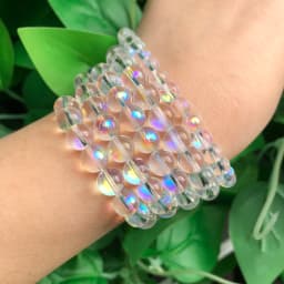 AB Blue Purple Quartzs Crystal Beads Clear Natural Round Stone Loose Beads DIY Accessories for Jewelry Bracelet Making 2-8mm