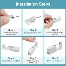 1PC Sterlised Disposable Ear Piercing Unit Cartilage Tragus Helix Piercing Gun NO PAIN Piercer Device Tool Machine With Ear Stud