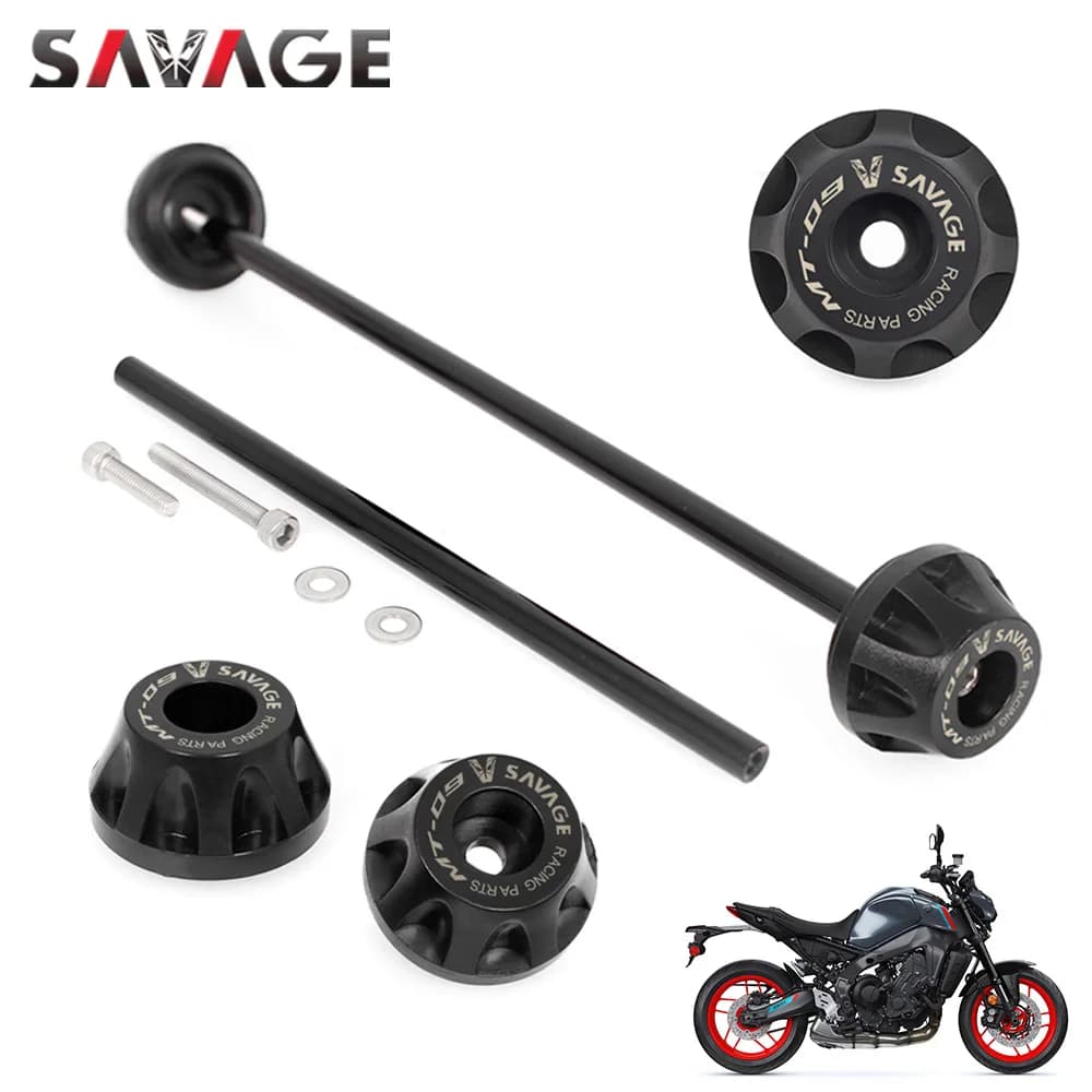 Rear Front Axle Fork Crash Slider For YAMAHA MT-09 SP MT09 Tracer 900/9/GT FZ-09 FJ-09 Motorcycle Wheel Hub Protector Pads