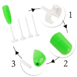Zucchini and Eggplant Corer Tomato Seeds Remover Pitter Fruit Core Seed Remover Cutter Vegetable Spiral Seed Kitchen Gadgets