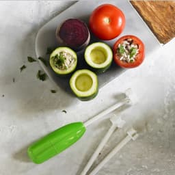 Zucchini and Eggplant Corer Tomato Seeds Remover Pitter Fruit Core Seed Remover Cutter Vegetable Spiral Seed Kitchen Gadgets