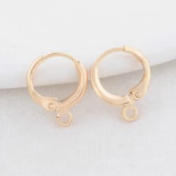 20PCS 12*15MM 14K Gold Color Brass Round Earrings Hoops High Quality Jewelry Making Supplies Diy Findings Accessories