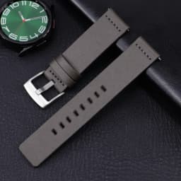 20mm 22mm Leather Band for Samsung Galaxy Watch 7 6 5 4 5Pro 6Classic 18mm 24mm High Quality Strap for Huawei Watch GT5 Pro 46mm