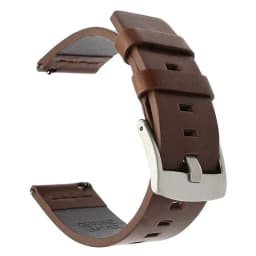 20mm 22mm Leather Band for Samsung Galaxy Watch 7 6 5 4 5Pro 6Classic 18mm 24mm High Quality Strap for Huawei Watch GT5 Pro 46mm