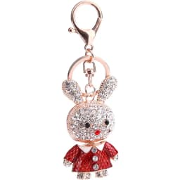 Fashion Alloy Keychain with Big water-drop Rhinestone Cartoon Pumpkin Carriage Keychain Golden Carriage Pendant Female Bag Acces