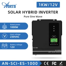 Hybrid Solar Inverter 1KW 3KW 4.2KW 6.2KW 10.2KW Build-in Mppt Controller 500VDC PV Input 230VAC 12V 24V 48V Pure Sine Wave