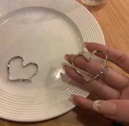 Fashion Heart Stainless Steel Hoop Earrings for Women Punk Vintage Piercing acier inoxydable Earring For Girl Christmas Gifts