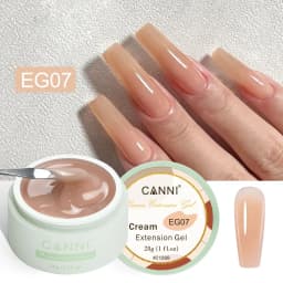 CANNI Cream Extension Gel Venalisa Jelly Gel Milky White UV Construction Gel Soak Off Self Leveling Builder Nail Gel Polish
