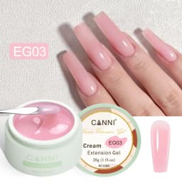 CANNI Cream Extension Gel Venalisa Jelly Gel Milky White UV Construction Gel Soak Off Self Leveling Builder Nail Gel Polish