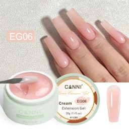 CANNI Cream Extension Gel Venalisa Jelly Gel Milky White UV Construction Gel Soak Off Self Leveling Builder Nail Gel Polish