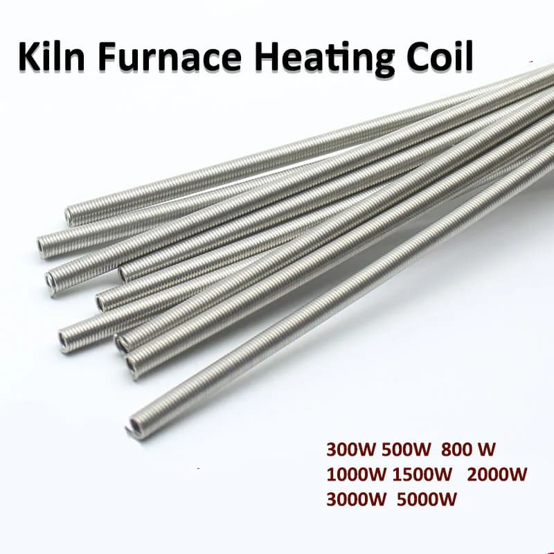 220V Kiln Furnace Heating Element Coil Heater Wire 300W/500W/800W/1000W/1500W/2000W/3000W/4000W/5000W Resistance Coil Wire Leads