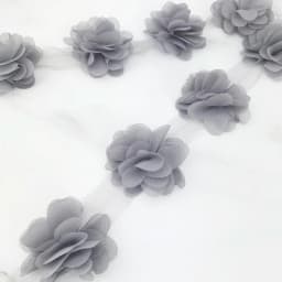 (60 pieces/lot) pink petal Chiffon lace fabric Webbing Decoration Love gift ribbons crafts 50mm width