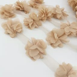 (60 pieces/lot) pink petal Chiffon lace fabric Webbing Decoration Love gift ribbons crafts 50mm width