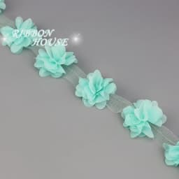 (60 pieces/lot) pink petal Chiffon lace fabric Webbing Decoration Love gift ribbons crafts 50mm width
