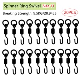 Spinner Swivel for Ronnie Rig Carp Fishing Accessories for Carp Rig Micro Hook Swivel Hook Sleeve Tackle Quick Change Swivel