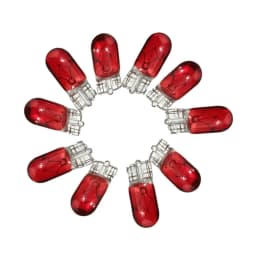 10pcs Red T10 501 W5W 194 12V 5W Wedge Car Auto Interior Side Light Dashboard Dash Panel Gauge Bulb Accessories For Car Styling