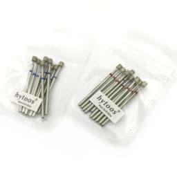 HYTOOS 10pcs/Pack Russian Diamond Nail Drill Bit 3.7*3.7mm Barrel Manicure Cuticle Burr Electric Drills Accessories Supplier