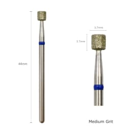 HYTOOS 10pcs/Pack Russian Diamond Nail Drill Bit 3.7*3.7mm Barrel Manicure Cuticle Burr Electric Drills Accessories Supplier