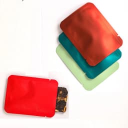 100Pcs 65x85mm Open Top Aluminum Foil Packaging Bag Heat Sealable Herbal Coffee Snack Nut Tea Candy Powder Gifts Storage Pouches