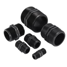 1/2"3/4" 1" 1.5" 2" 2.5 Inch BSP Male Thread Hex Nipple Union PVC Pipe Fitting Coupler Adapter Water Connector Equal Dia Joints