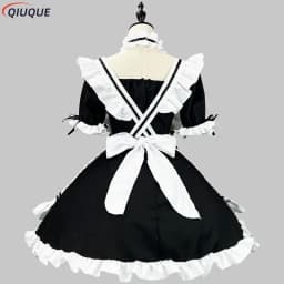 S-5XL Japanese Maid Outfit Lovely Girl Lolita Dress Cosplay Costume Sweet Cute Cat Cafe Harajuku Kawaii Uniform Plus Size