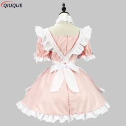 S-5XL Japanese Maid Outfit Lovely Girl Lolita Dress Cosplay Costume Sweet Cute Cat Cafe Harajuku Kawaii Uniform Plus Size