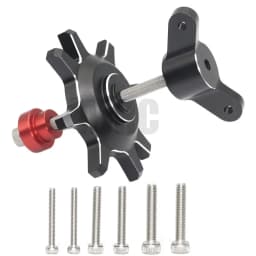 Ajrc Metallic Black/red Tire Assembly/disassembly Aid Tool For 1/10 Rc Crawler Car 1.9 2.2 Inch Beadlock Wheel