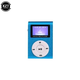 Portable Mini MP3 With LCD Screen Metal Clip Card MP3 Music Player Card Host