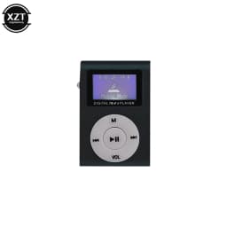 Portable Mini MP3 With LCD Screen Metal Clip Card MP3 Music Player Card Host