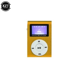 Portable Mini MP3 With LCD Screen Metal Clip Card MP3 Music Player Card Host