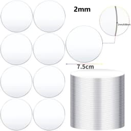 10/20/30/40/50 Pcs Clear Acrylic Round Blank 2/3/4/6 Inch 2mm Thick Round Acrylic Discs For Art Projects Painting DIY Craft