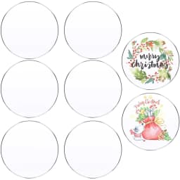 10/20/30/40/50 Pcs Clear Acrylic Round Blank 2/3/4/6 Inch 2mm Thick Round Acrylic Discs For Art Projects Painting DIY Craft