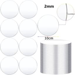 10/20/30/40/50 Pcs Clear Acrylic Round Blank 2/3/4/6 Inch 2mm Thick Round Acrylic Discs For Art Projects Painting DIY Craft