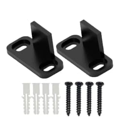 2pcs Sliding Barn Door Floor Guides Closet Door Guides Hardware Plastic Floor Wall Mounted Bottom Track Guide for Sliding Doors