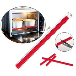 Silicone Threaded Heat Resistant Oven Rack Edge Protector Guard Cover Microwave Oven Anti-Hot Bar Kitchen Baking Accessories