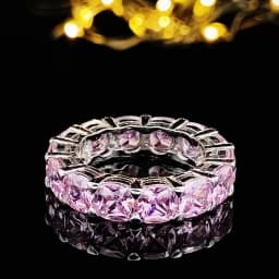 Fashion Brand Eternity Ring 925 Sterling silver Moissanite cz Engagement Wedding Band Rings for women Men Finger Party Jewelry