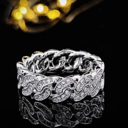 Fashion Brand Eternity Ring 925 Sterling silver Moissanite cz Engagement Wedding Band Rings for women Men Finger Party Jewelry