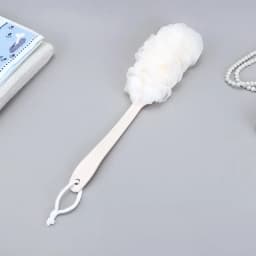 New Body Bath Shower Scrubber Brushes Long Handle Hanging Soft Mesh Back Sponges Bathroom Shower Brush Body Cleaning Accessories