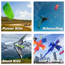 9KM 45KG~340KG Kitesurfing Line UHMWPE Cord Abrasion Resistance Low Stretch for Power Kite Stunt Kite Replacement Flying Lines