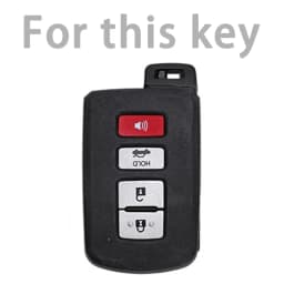 For Toyota Camry Corolla RAV4 Highlander Avalon 2015 - 2017 4 Buttons Car Key Case Cover Smart Control Cover Shell Holder